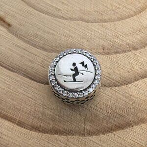 Pandora MOMENTS Skifahren Exclusive Charm Pendant, S925 Silver Jewelry